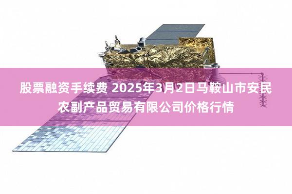 股票融资手续费 2025年3月2日马鞍山市安民农副产品贸易有限公司价格行情